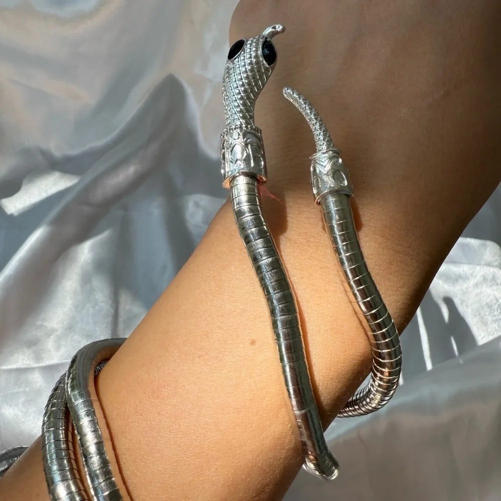 Serpenti Gold Magic Snake Cool Bendy Multilayer Necklace